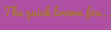 Image with Font Color A8723B and Background Color AF4FA2
